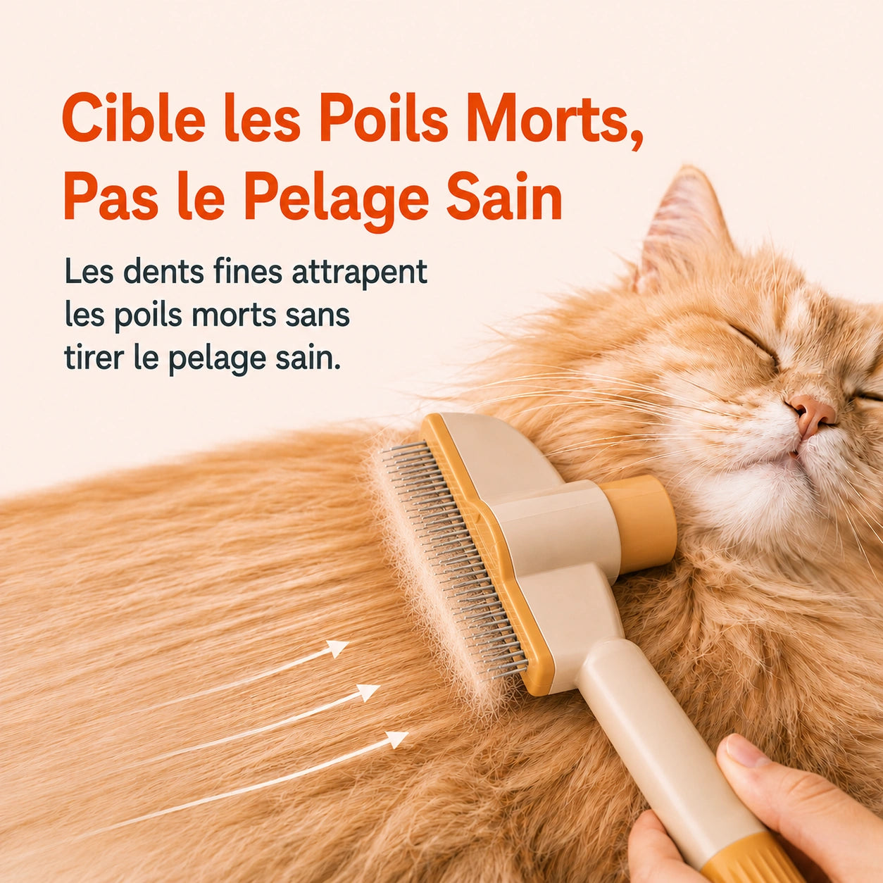 Lura™ Peigne Anti-Poils Massant